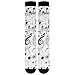 voucong Fashion Music Score White fit support socks for pregnancy for women mujer 1 pair