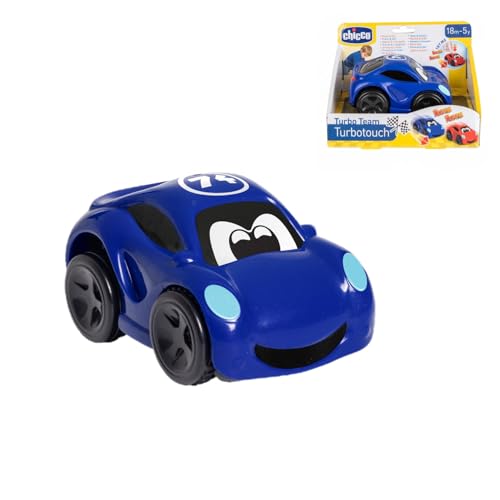 Chicco Turbo Touch Voiture de Course, Voiture Jouet pour Enfants, avec Sons Réalistes, Effet Vibrant, Jusqu'à 8 mètres de portée, Voiture de Sport, Couleur Bleue,...