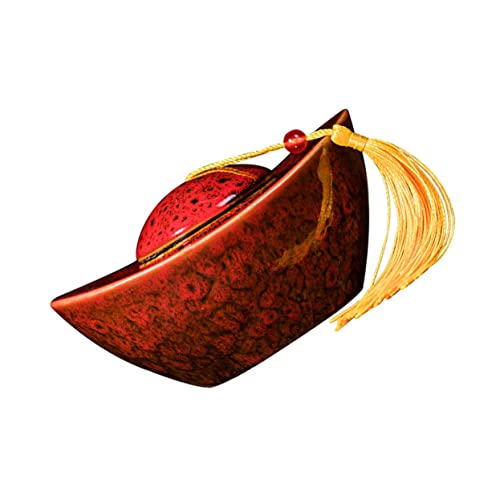 Amosfun Vintage Tea Holder Ingot Tea Canister Ceramic Storage Container and Candy