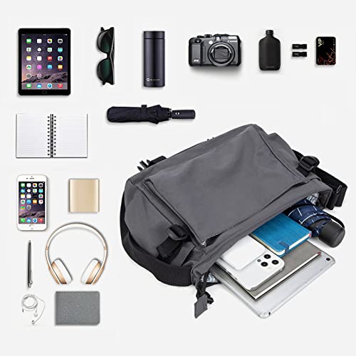 Etidy Large Nylon Crossbody Bag For Women Men Waterproof Lightweight Casual Shoulder Bookbag（Pink） #TOP4