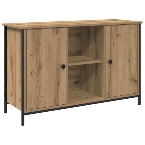 vidaXL TV-Schrankset Artisan-Eiche 101 x 35 x 65 cm Holzwerkstoff, Wohnzimmer Schrank Set, modernes rechteckiges Regal, wandmontiert, einfach aufzubauen, stylisches Entertainment Center