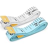 iBayam Soft Tape Measure 60' Double Scale Body & Sewing Tape, 2-Pack
