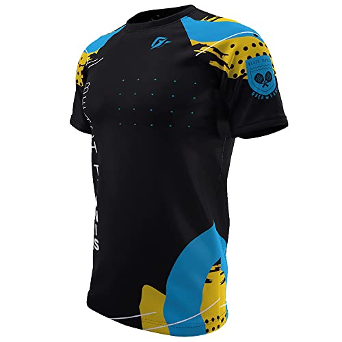 Camiseta Raglan Beach Tennis Unissex Beach Tennis Cabeças De Chave Azul