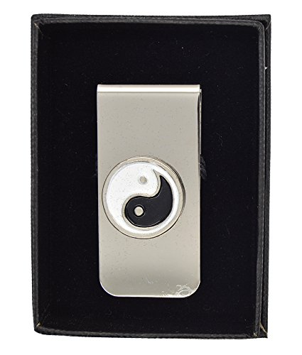 Men's YinYang Steel Cash Money Clip Wallet