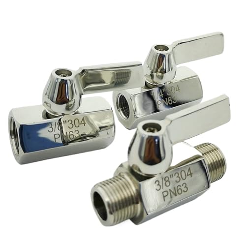 Mini válvula de bola inoxidable de 1" adiós a atascos e interruptor estanco 5