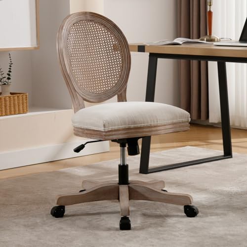 DUOMAY Linen Home Office Desk ...