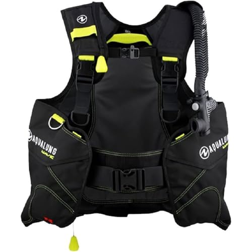 Aqua Lung �E�F�[�u �X�L���[�o�_�C�r���O BCD �u���b�N/�C�G���[ S