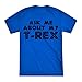Produktbild Ak Me About My T-REX Herren-Flip-Shirt, kurzärmelig, Dinosaurier-Innenseite, cooles T-Rex 3XL blau