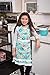 KAF Home Child's, Doughnuts Hostess Extra Long Ties – Adjustable Bib Donut Apron-Machine Wash-Used in Kitchen, Gardening