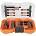 Klein Tools Smart Sense Earbuds with Bluetooth, Situational Awareness, 26dB Noise Reduction 40-Piece Impact Driver Bit Set with Proflex, S2 Steel Bits and Case