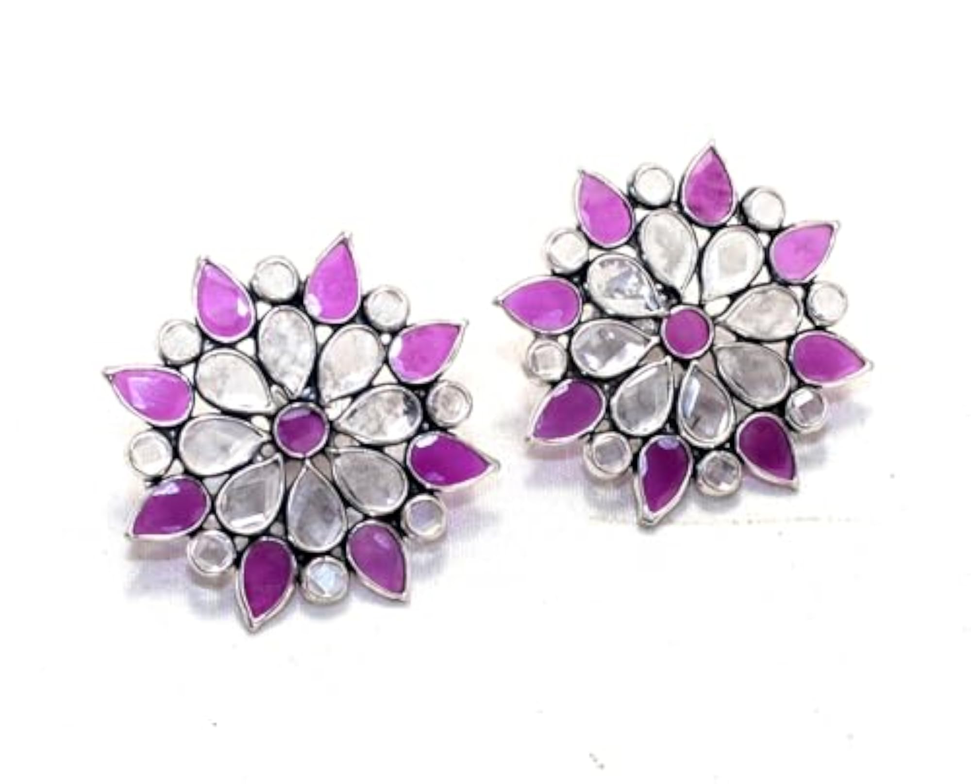 925 Sterling Silver Cubic Zirconia Stud Earrings