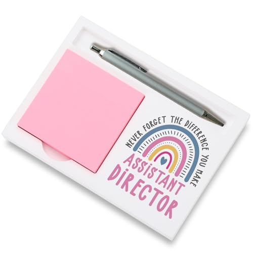 Assistant Director Gifts Sticky Note Holder, Thank You Gift for School Assistant Director, Program Coordinator Admin Leader, Education Appreciation Week, Graduation or Holiday Recognition PB053