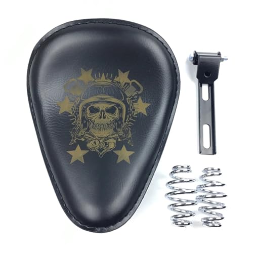Siège solo moto pour éliminer les vibrations sur Harley Chopper avec selle à ressort de 3 pouces