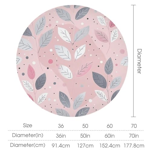 Nappe ronde grises en tissu imperméable de 152 cm pour table de cuisine - 3
