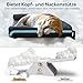 Veehoo Hundeliege Outdoor Kleine Hunde, Kühlendes Erhöhtes Hundebett mit abnehmbarem Bloster, Hundeliege Abwaschbar Hunde Reisebett, Schwarz 74 x 46 x 18cm