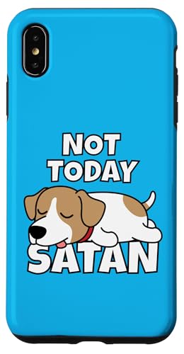 Lazy Jack Russell Terrier Not Today Satan �W���b�N�E���b�Z���E�e���A �X�}�z�P�[�X iPhone XS Max �p