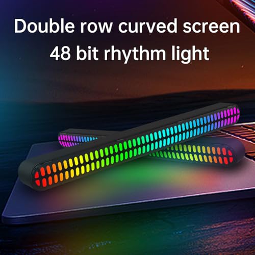 Éclairage rythme musical LED sound reactive 48 bits double rangée USB - 5