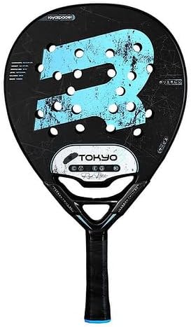 Royal Padel Tokyo Padel Racket – Black | Fiber & Carbon Face Blend with High-Density Foam Core | 3D Matte Surface for Power, Precision & Control | Advanced Player Design | Official Royal Padel USA