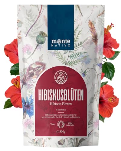 Hibisco Té (300g) Monte Nativo - Té de Hibisco - Hibiscus aromático y delicioso - Flor de Jamaica...