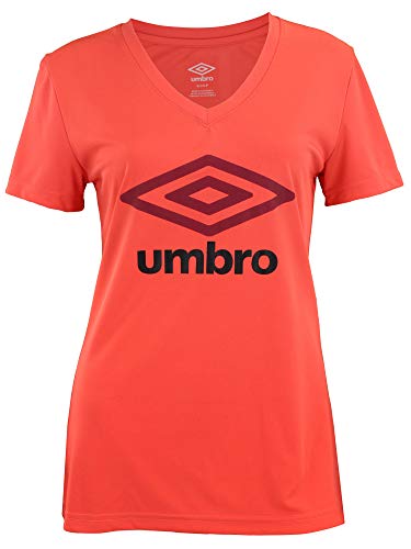 T-shirt sport femme Umbro col rond vêtement athlétique respirant manches courtes