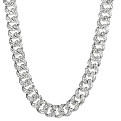 Bijoux hip hop chaîne cubaine glacée pour affirmer votre style unique
