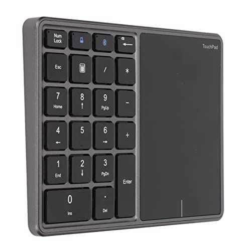 Teclado numérico inalámbrico 2 en 1 con touchpad y conexión bluetooth para laptop