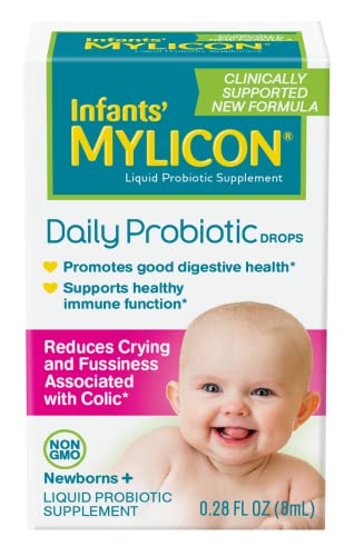 Infants' Mylicon Daily Probiotic Drops, for Colic and Fussiness, 8mL, 21 Daily Doses
