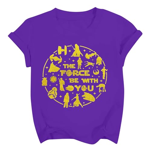 Image of May The Power Be with You Shirt for Kid Boy Girl Magical Planet Tshirt Funny Magic Family Vacation Tee Top