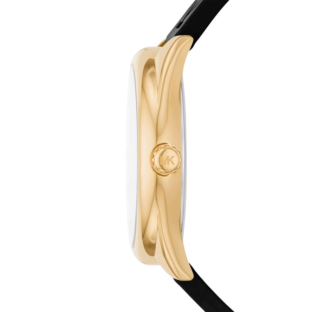 Michael Kors Reloj Janelle para Mujer, Movimiento de Cuarzo de Tres Agujas con Correa de Acero Inoxidable o Silicona