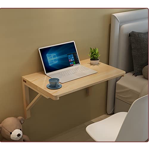 Bureau flottant en bois robuste table murale durable pour maison et bureau