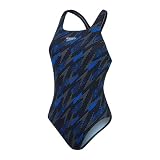 Speedo Damski kostium kąpielowy Hyperboom Allover Medalist, szybkoschnący, fitness, odporny na chlor