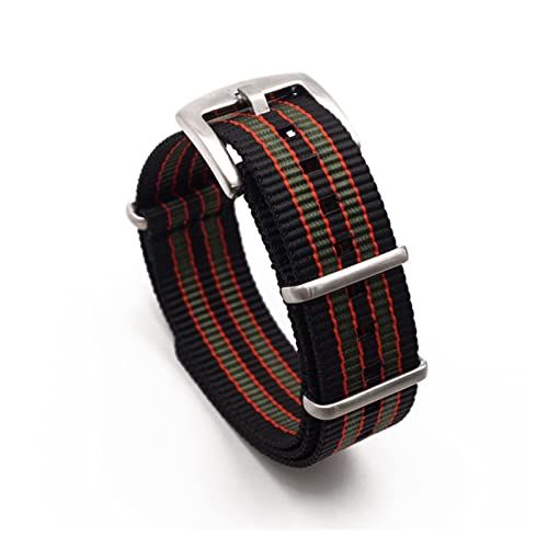 Bracelet montre gris 22mm anti-irritation en nylon tressé robuste