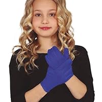 FIESTAS GUIRCA | Guanti Blu Bambini (17 cm) – Accessorio per Costume da Diavolo e Demone – Ideale per Halloween, Carnevale e Feste in Maschera – Unisex per Bambini – Blu