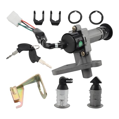 ABCERRSI 4 Wire Ignition Switch Key Set Compatible with 50cc