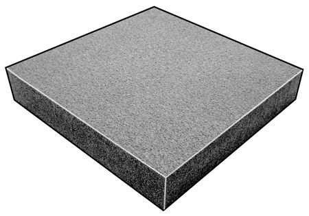 Foam Sheet, 220 Poly, Charcoal, 2x24 x18 in