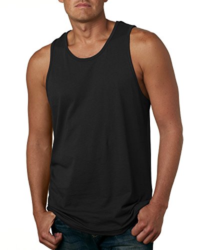 Next Level Men's Cotton Tank L BLACK