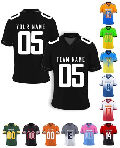 Custom Football Jersey Personalized Team Name Number Practice Jerseys Customized Football Shirt for Men Youth Women Kids