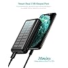 Power-Bank-Soxono-Solar-Charger-30000-mAh-Slimmest-and-Lightest-Portable-Charger-2-USB-Ports-High-Speed-Panel-External-Battery-for-iPhone-Samsung-Galaxy-and-More SOXONO Portable Charger Power Bank - 30000mAh Solar Charger, 2 USB Ports High-Speed Panel External Battery Pack for iPhone, Android and More