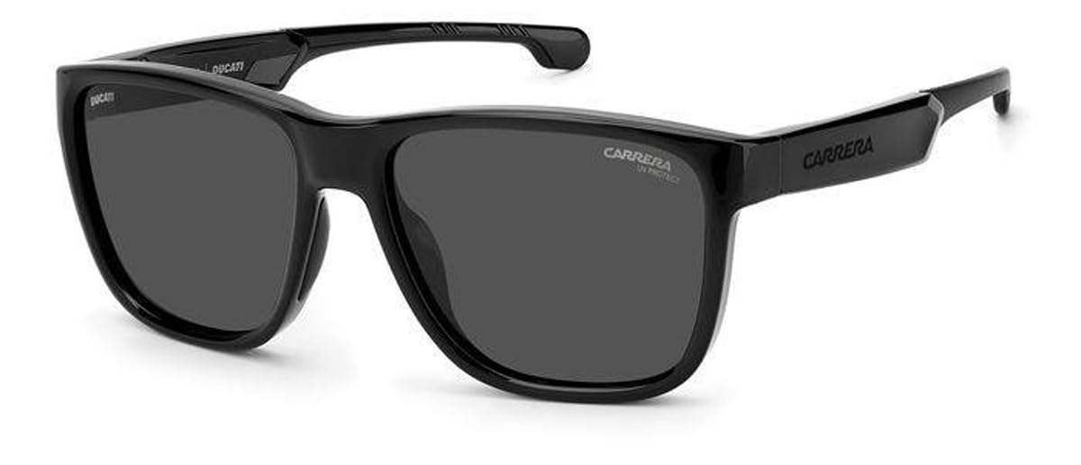 Carrera Ducati CA003/S Square Sunglasses Bundle for Men, Black/Ir Grey