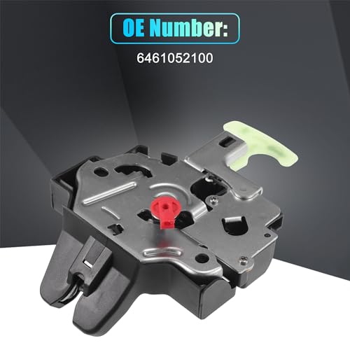 Image of X AUTOHAUX Replacement Rear Liftgate Door Lock Actuator for Toyota Yaris 2007-2016 Tailgate Latch Assembly No.6461052100 Black