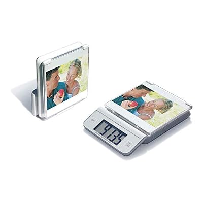 FitScan KD-191F Kitchen Scale - Digital Food Scale with Tare Function - Foldaway Display - Photo Frame Insert - Compact Design - Japan Technology - 6.6 lb Capacity - Sleek & Functional