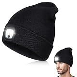 bngxr berretto con luce led, cappello uomo donna invernali, berretto a 3 livelli di luminosit led berretto lavorato a maglia, ricaricabile, usb, per l'inverno, per corsa,escursionismo, campeggio