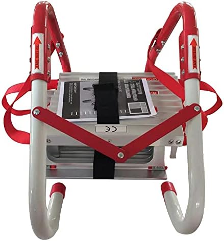 Adults Kids Rope Fire Escape Ladder,Window Ladder Fire Escape,2-4 Story Homes Safety Emergency Ladders,Weather Resistant Compact Portable External Ladder (Size : 10M (393.70 Zoll))