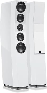 SVS Ultra Evolution 3 Way Tower Speakers with Quad 5.5 Inch Woofers - Pair Piano Gloss White