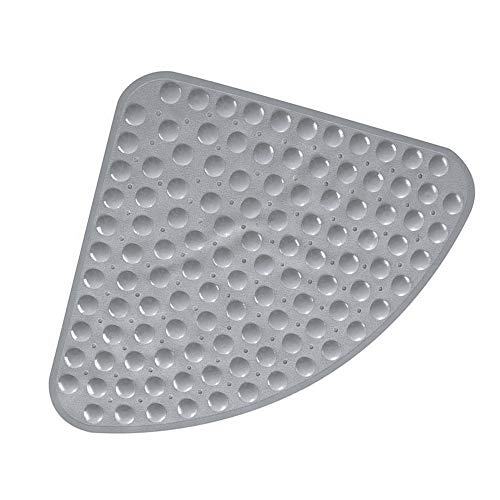 Bath Mat Non-Slip Tub Shower Mats Bathtub Mat For Adult Kids, Bath Tub Mat, Safety Pvc Sucker Fan-Shaped Rug Triangle Bathroom Accessories Bath Mat For Shower Pad Carpet (Beige, 27.5" X 27.5") #TOP7