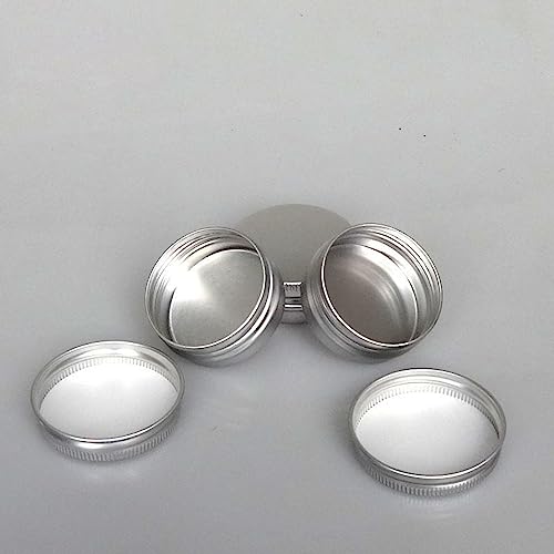12 Pack 0.17oz Silver Aluminum Metal Tins with Lids, Round Salve Jars for Makeup, Lip Balm, Candle, Tea4