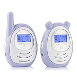 DBPOWER Digital Audio Baby Monitor with Temprature Sensor, Two-way and Talk-back Intercom System, up to 1,000ft Extended Range, Always Connected to Your Baby
