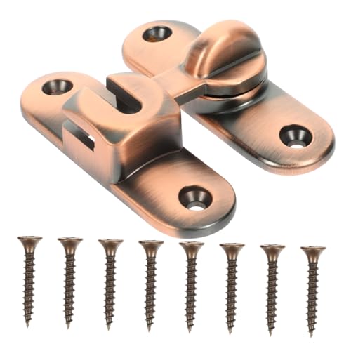 Loigohon ドアロックボルト ステンレス鋼製 ? 耐久性のあるラッチロック 取り付け簡単 さまざまな室内ドアに対応 (アソートカラー)