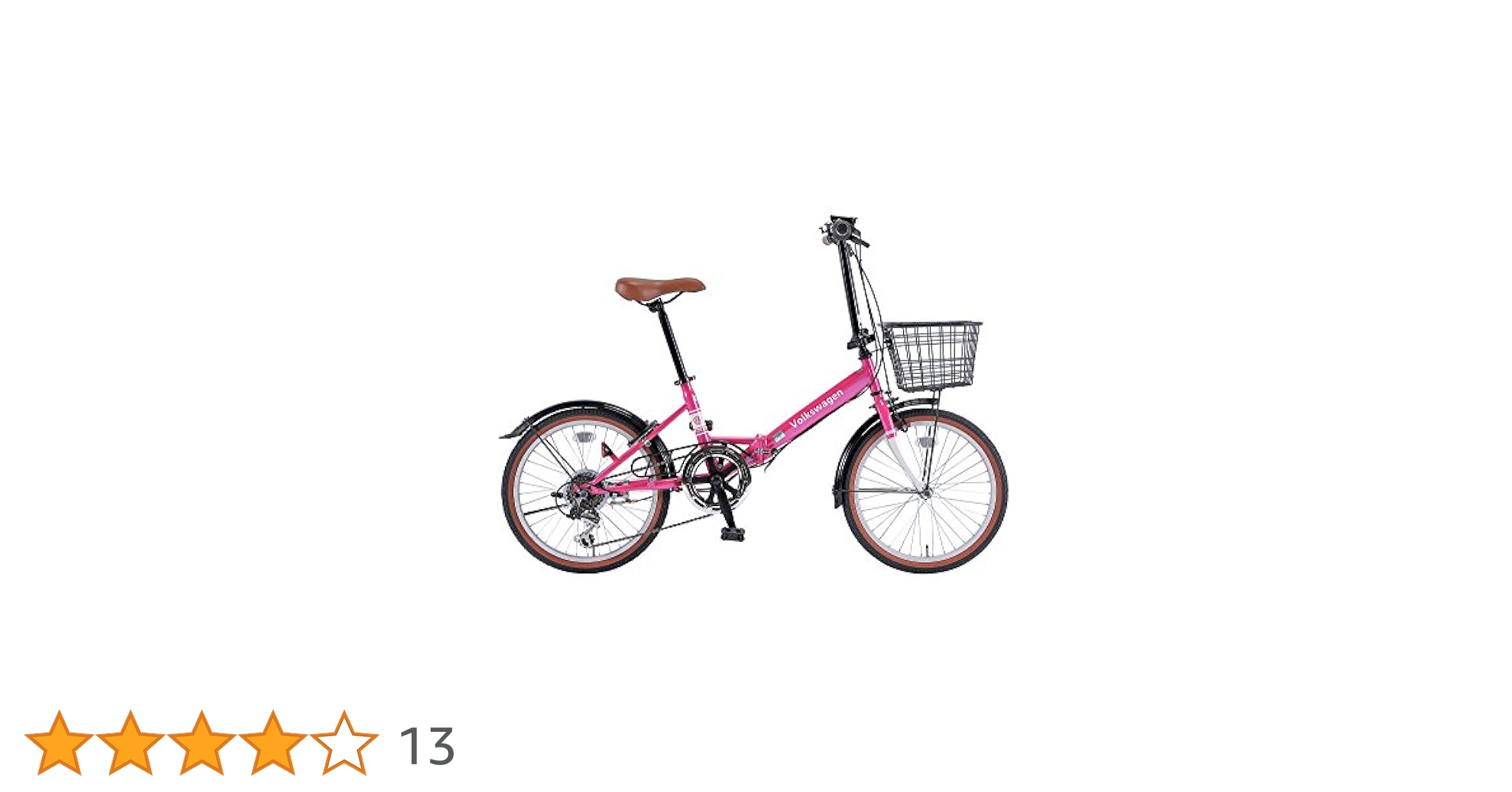 VOLKSWAGEN 折りたたみ自転車 Type-2 赤 フォルクスワーゲン Volkswagen 折りたたみ自転車 20インチ VW