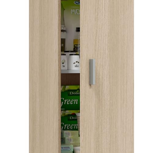 Habitdesign Armario Multiusos 1 Puerta 3 Estantes, 182x37x37 (AltoxAnchoxFondo - en cm), Columna Multiusos - imagen 6